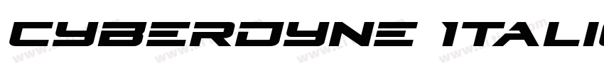 Cyberdyne Italic Ita字体转换